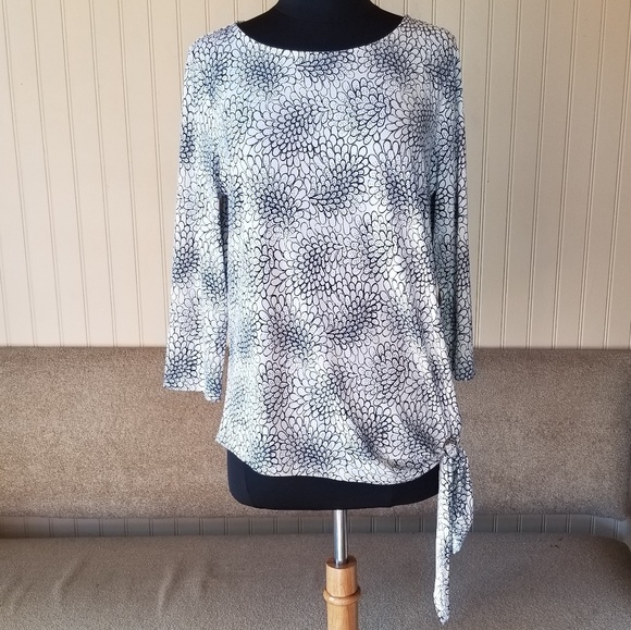 Ivanka Trump Tops - Ivanka Trump blouse.  White and black.  Medium